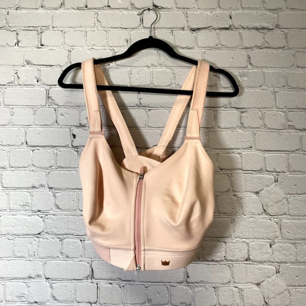 SheFit Pink Patterned Bra Size 4 Luxe